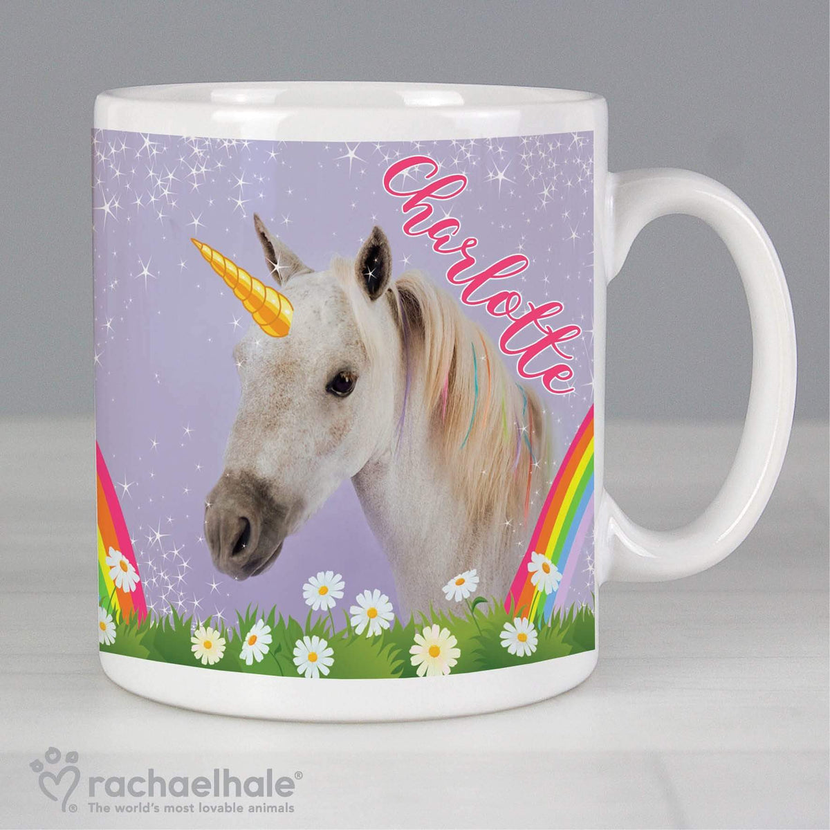Personalised Memento Mugs Personalised Rachael Hale Unicorn Mug