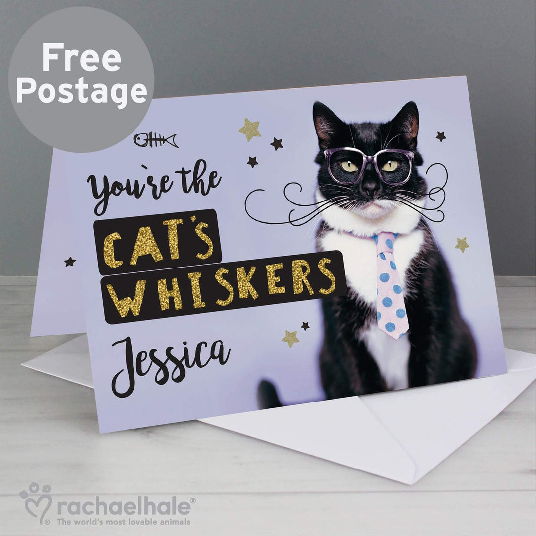 Personalised Memento Greetings Cards Personalised Rachael Hale Youre the Cats Whiskers Card