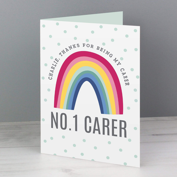 Personalised Memento Greetings Cards Personalised Rainbow Card