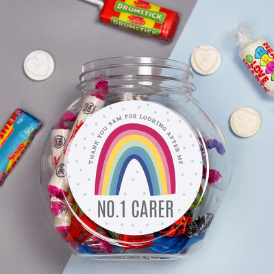 Personalised Memento Food & Drink Personalised Rainbow Sweet Jar