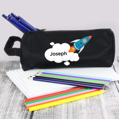 Personalised Memento Stationery & Pens Personalised Rocket Pencil Case