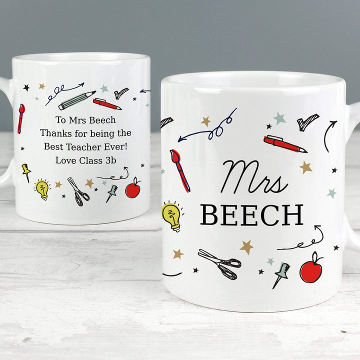 Personalised Memento Mugs Personalised School Teachers Mug