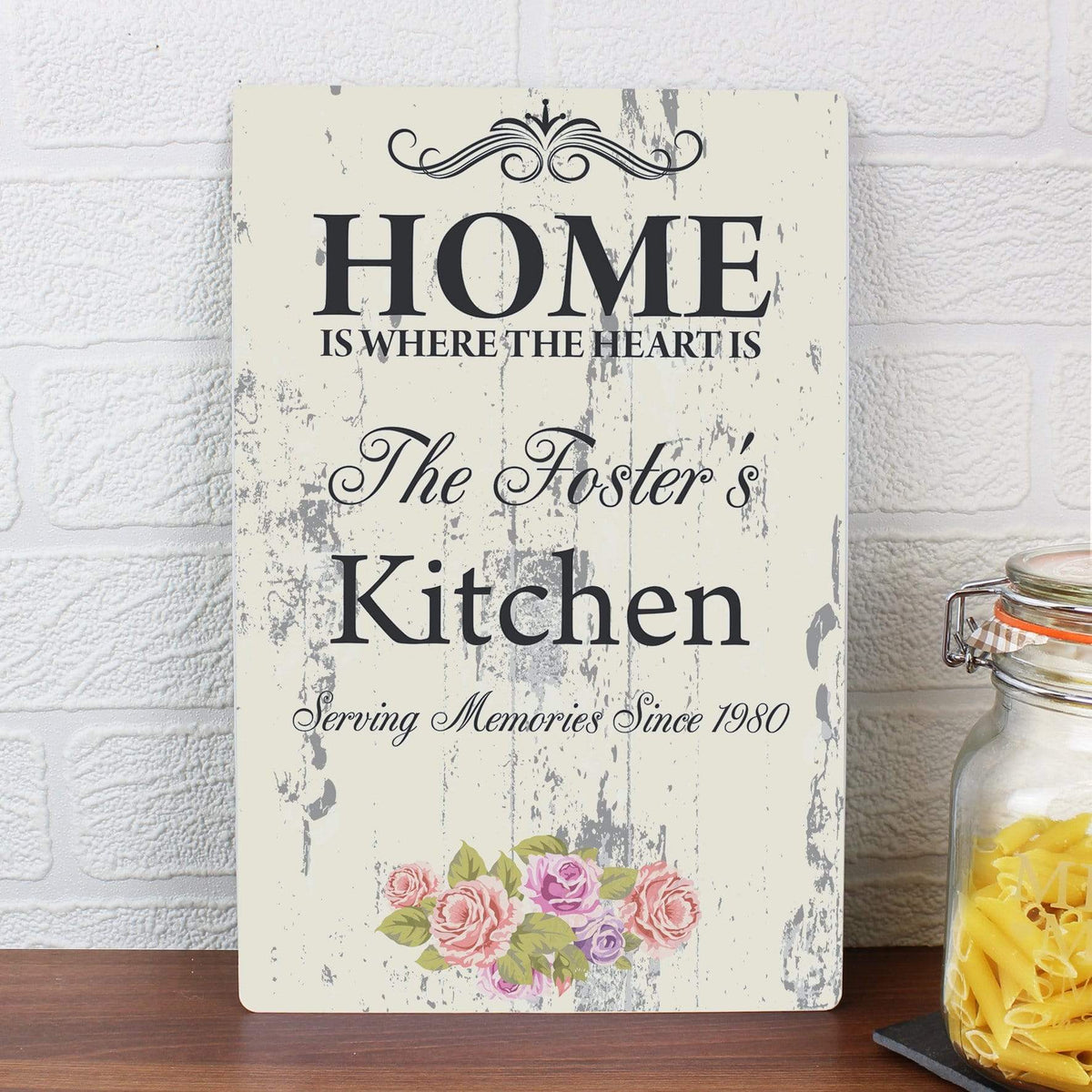 Personalised Memento Hanging Decorations & Signs Personalised Shabby Chic Sign