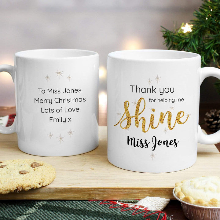 Personalised Memento Mugs Personalised Shine Teacher Mug