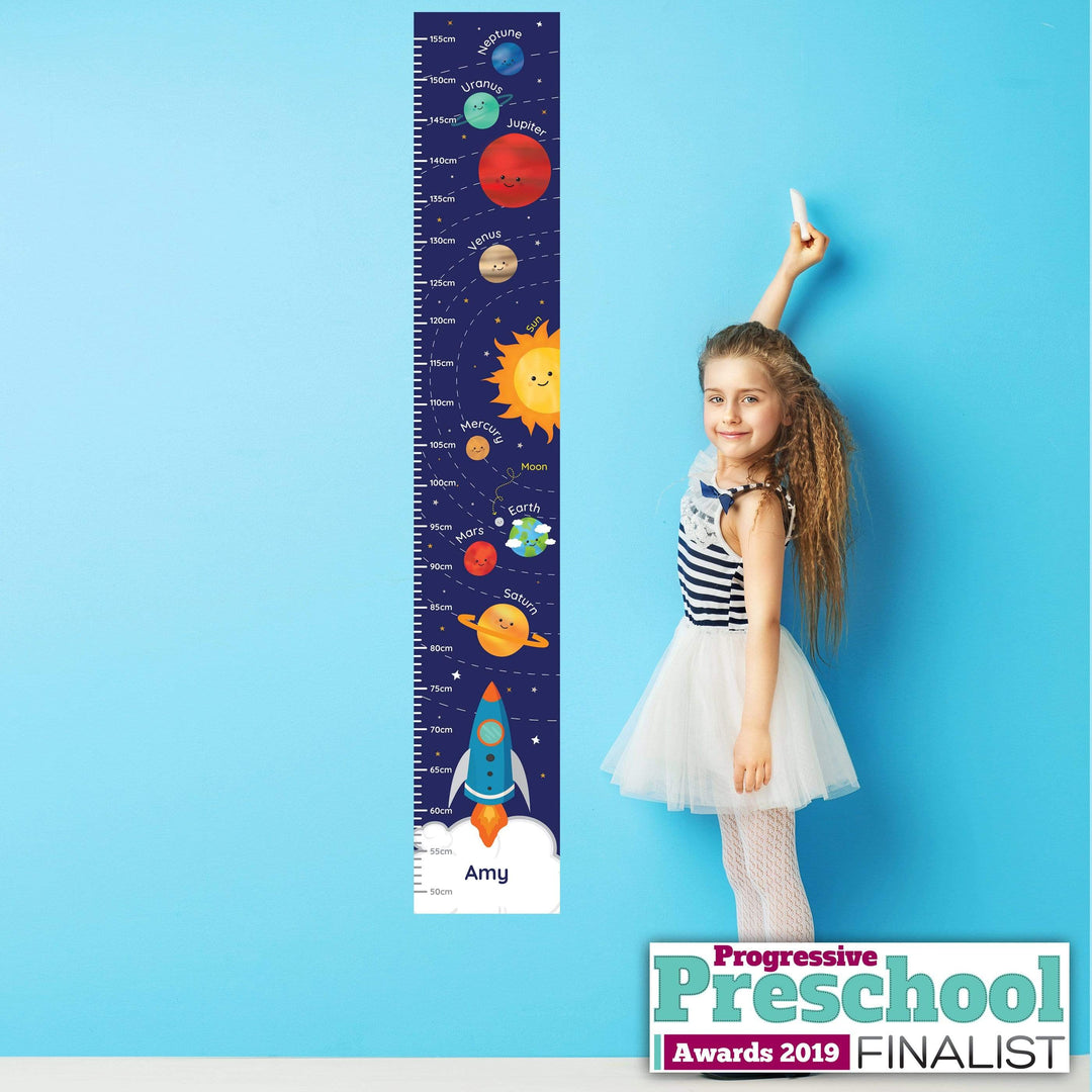 Personalised Memento Keepsakes Personalised Solar System Height Chart