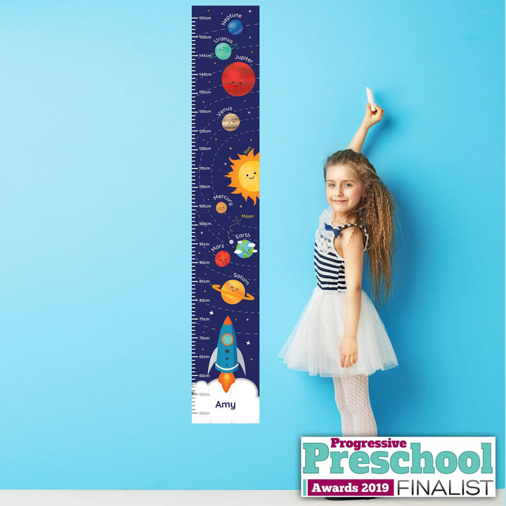 Personalised Memento Keepsakes Personalised Solar System Height Chart