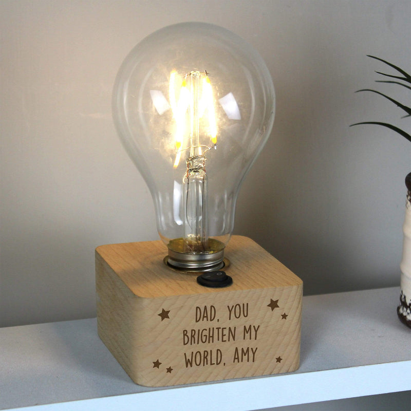 Personalised Memento LED Lights, Candles & Decorations Personalised Stars LED Bulb Table Lamp