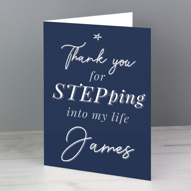 Personalised Memento Greetings Cards Personalised Stepdad Card