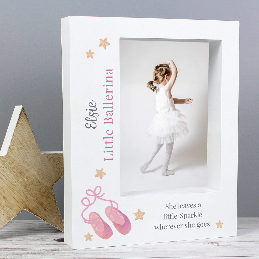 Personalised Memento Photo Frames, Albums and Guestbooks Personalised Swan Lake Ballet 7x5 Box Photo Frame