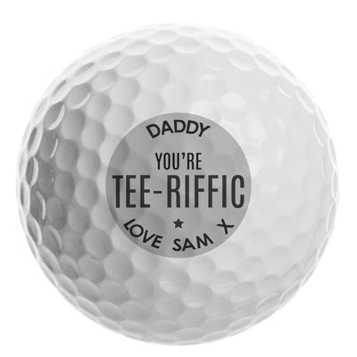 Personalised Memento Keepsakes Personalised Tee-riffic Golf Ball
