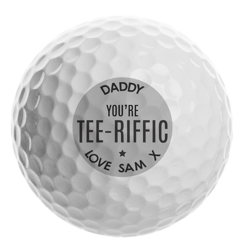 Personalised Memento Keepsakes Personalised Tee-riffic Golf Ball