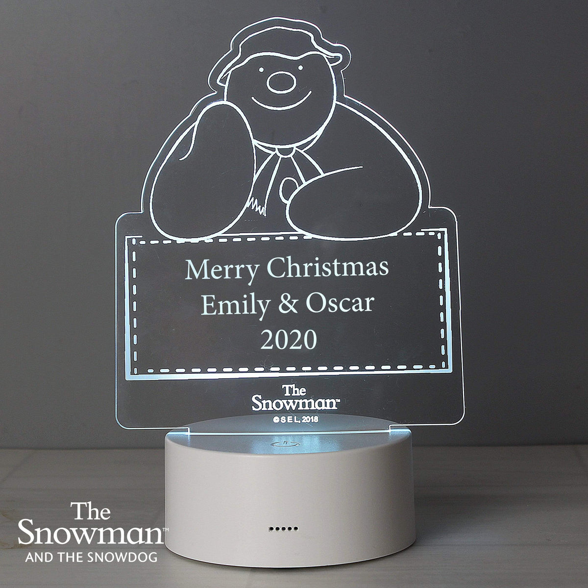Personalised Memento Candles & Reed Diffusers Personalised The Snowman LED Colour Changing Decoration & Night Light