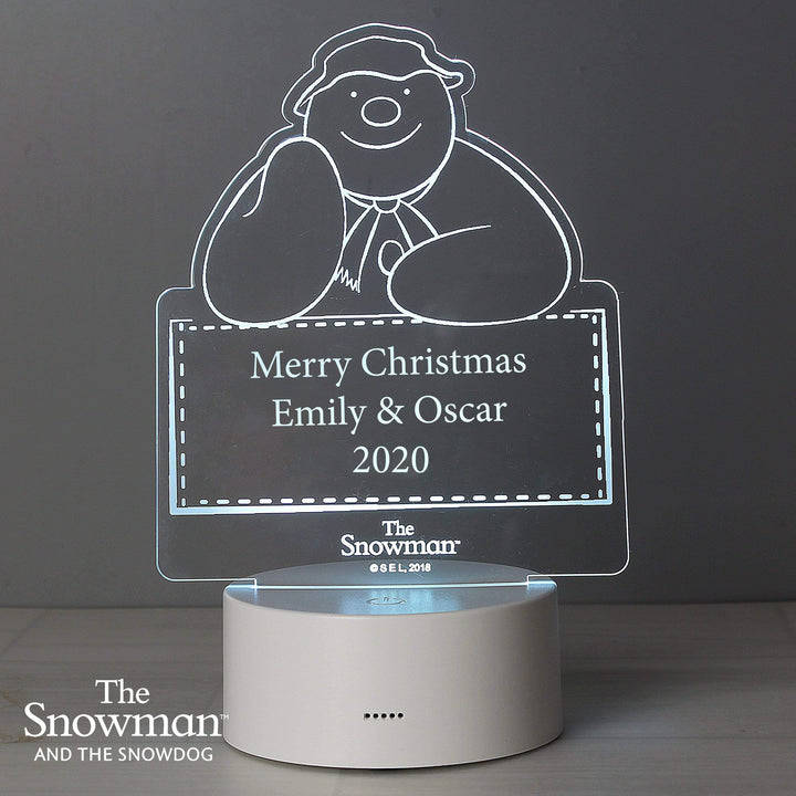 Personalised Memento Candles &amp; Reed Diffusers Personalised The Snowman LED Colour Changing Decoration &amp; Night Light