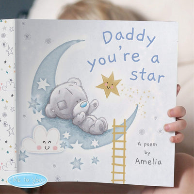 Personalised Memento Books Personalised Tiny Tatty Teddy Daddy You're A Star Poem Book