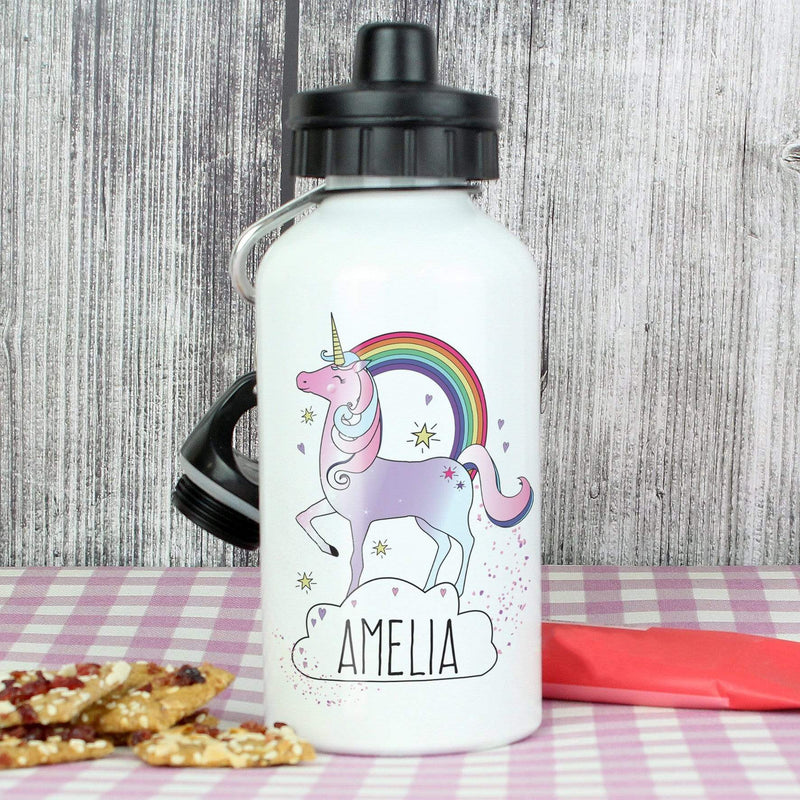 Personalised Memento Mealtime Essentials Personalised Unicorn Drinks Bottle