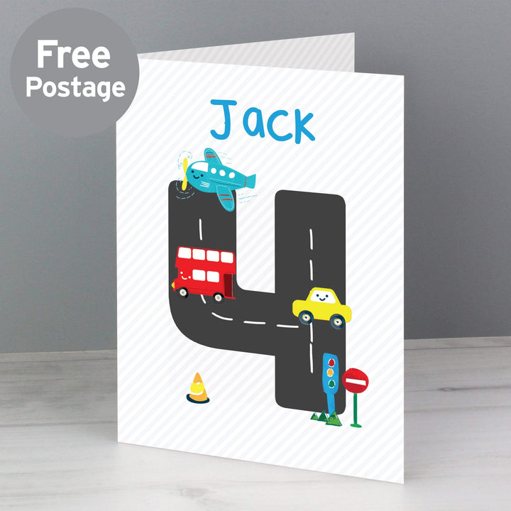 Personalised Memento Greetings Cards Personalised Vehicles Birthday Card