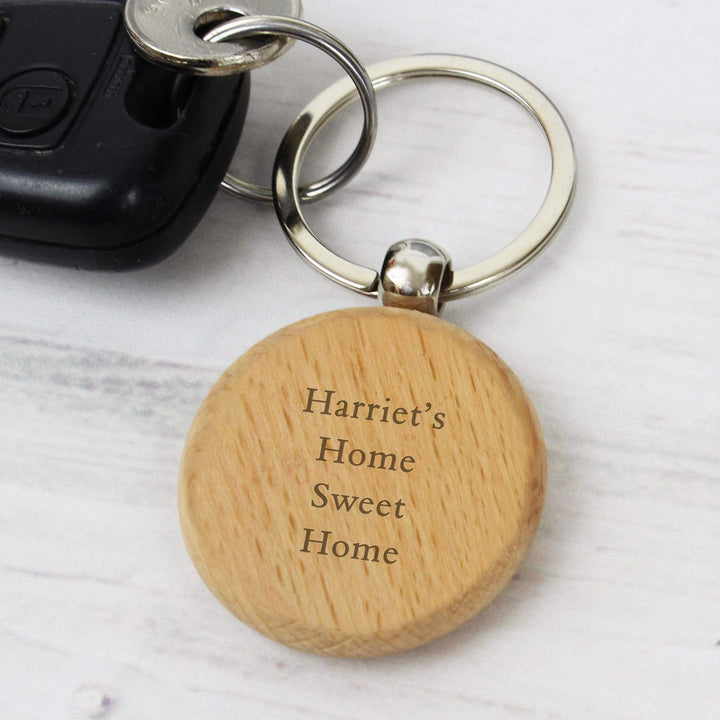 Personalised Memento Keepsakes Personalised Wooden Keyring