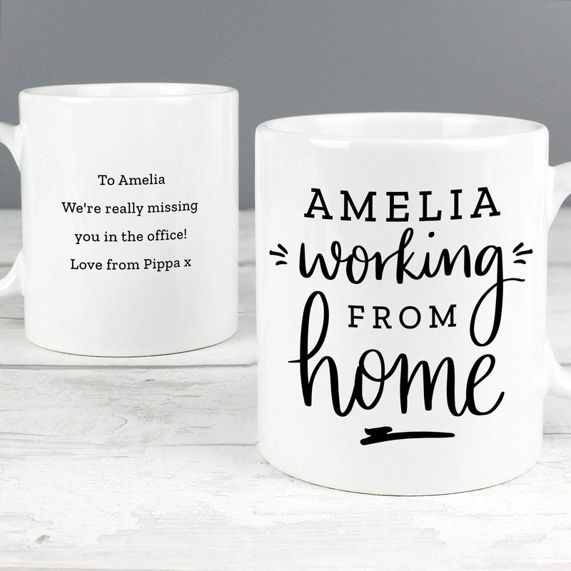 Personalised Memento Mugs Personalised Working From Home Mug