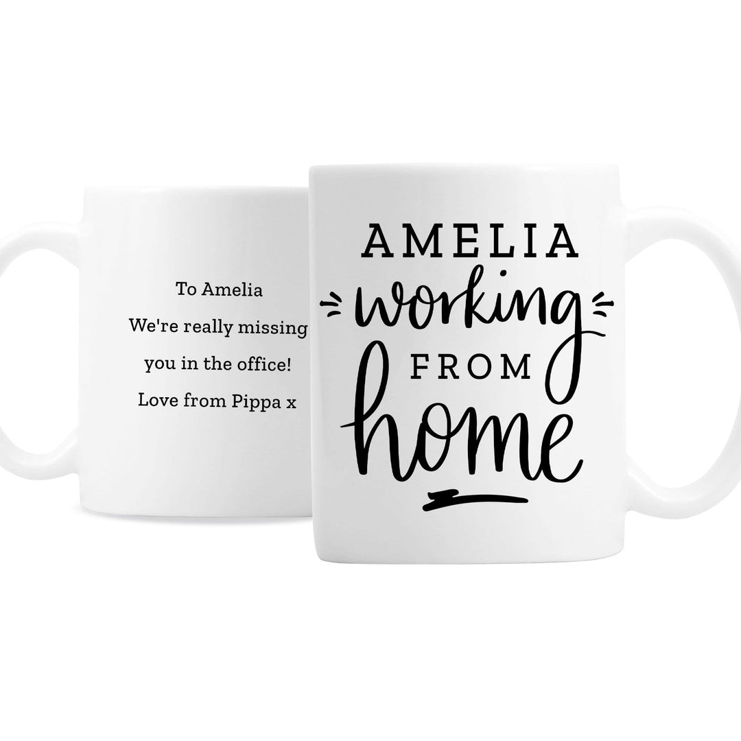 Personalised Memento Mugs Personalised Working From Home Mug