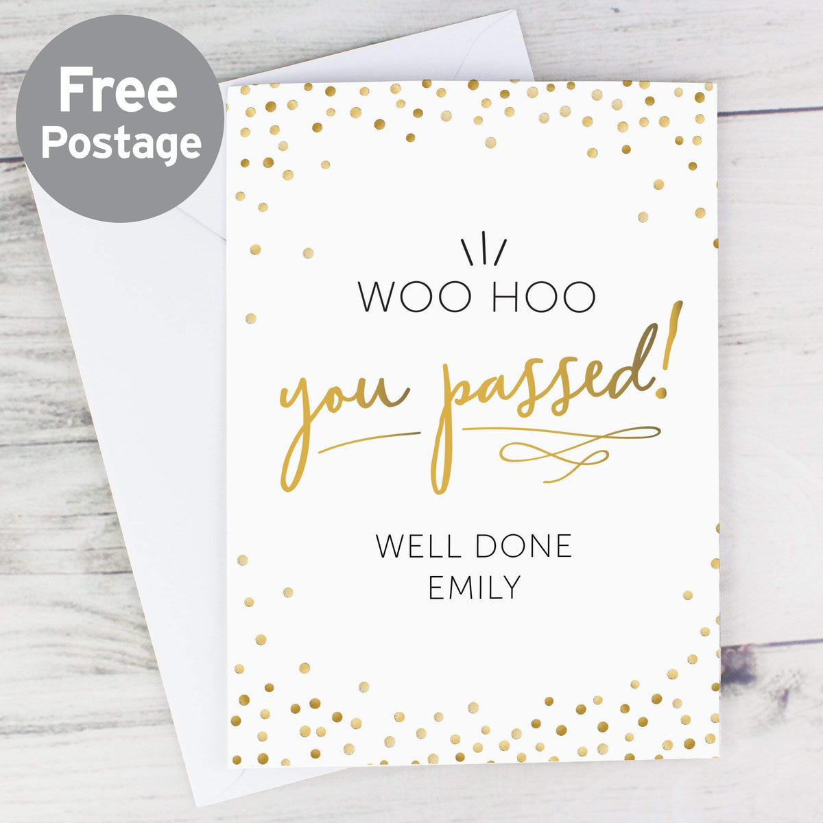 Personalised Memento Greetings Cards Personalised You Passed! Card