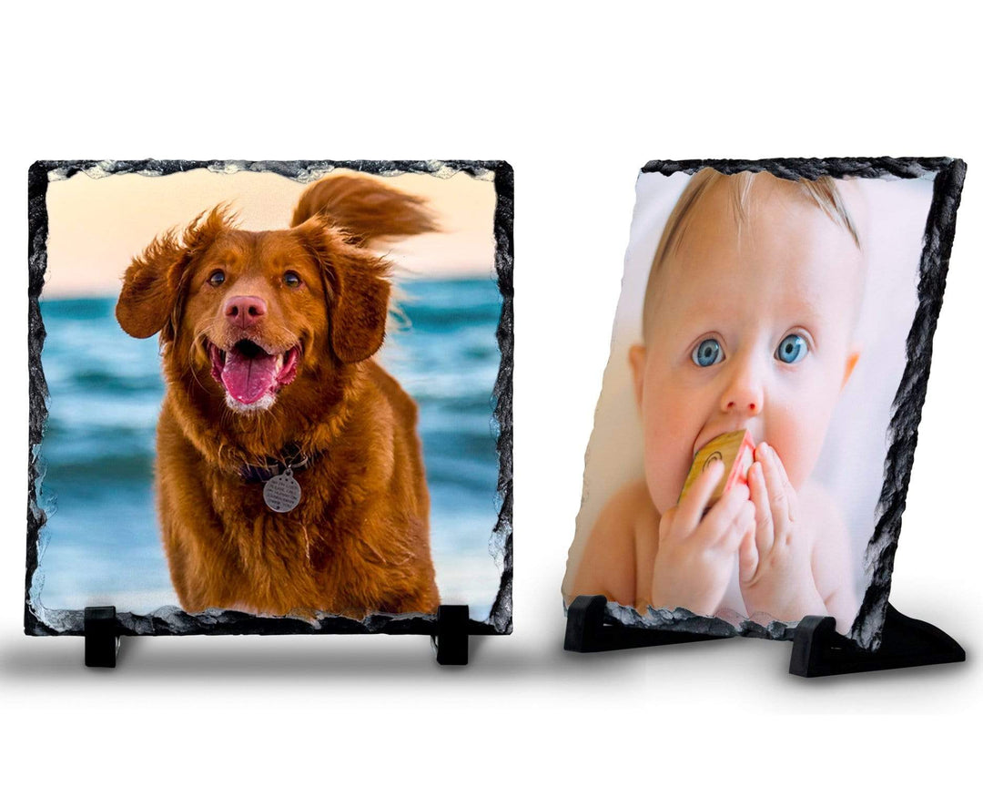 Personalised Photo Rock Slate – alternative view