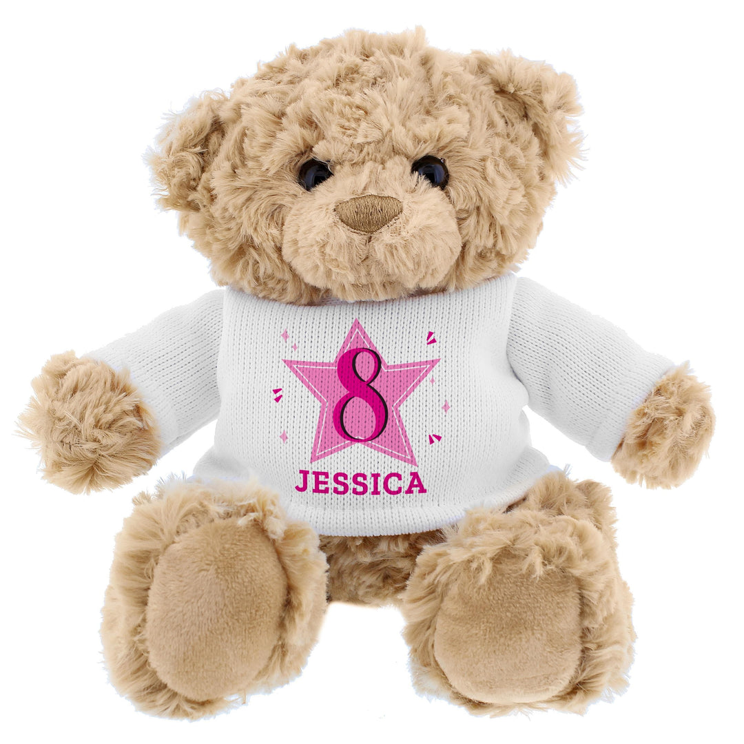 Personalised Memento Personalised Pink Big Age Teddy Bear