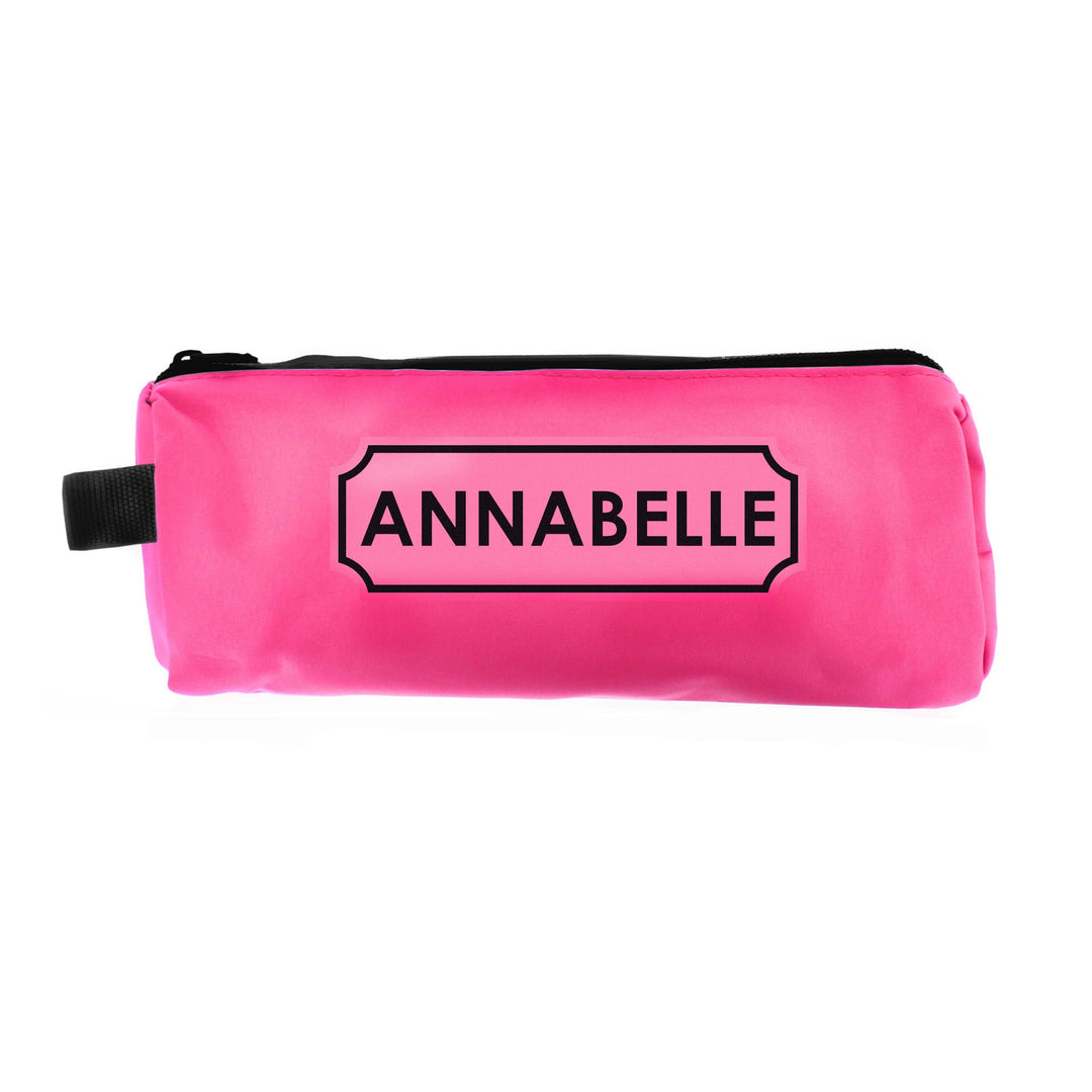 Personalised Memento Stationery &amp; Pens Personalised Pink Pencil Case