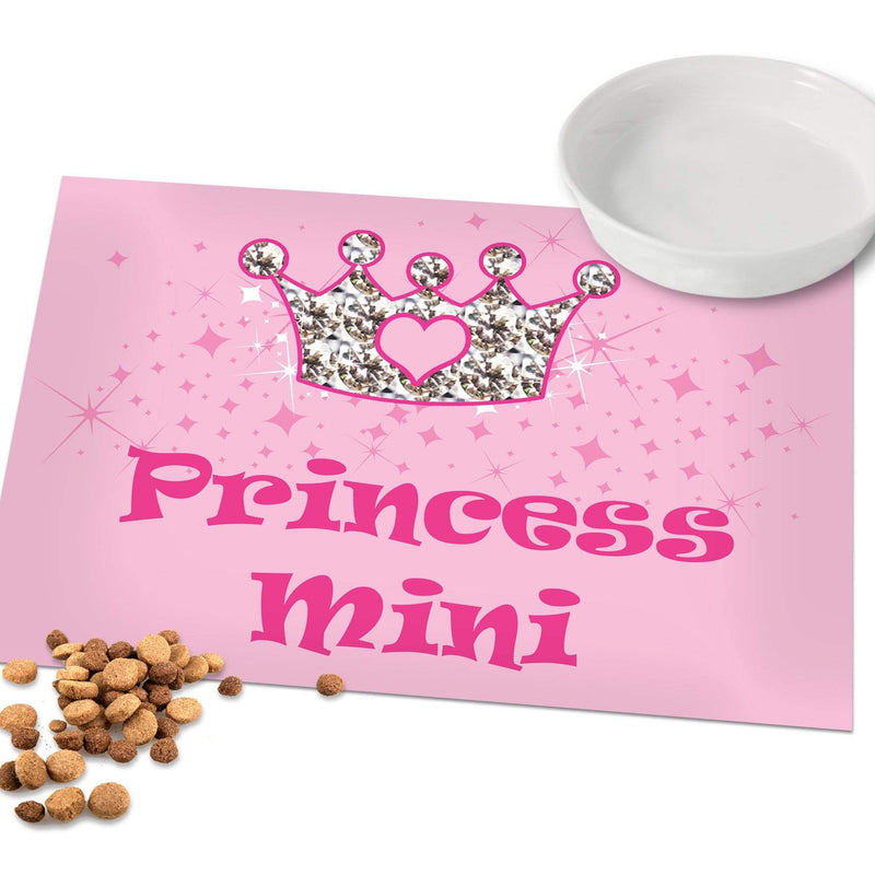 Personalised Memento Mealtime Essentials Personalised Pink Princess Pet Placemat