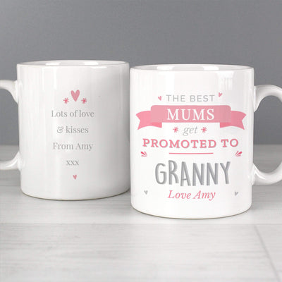 Personalised Memento Mugs Personalised Pink Promoted To Mug