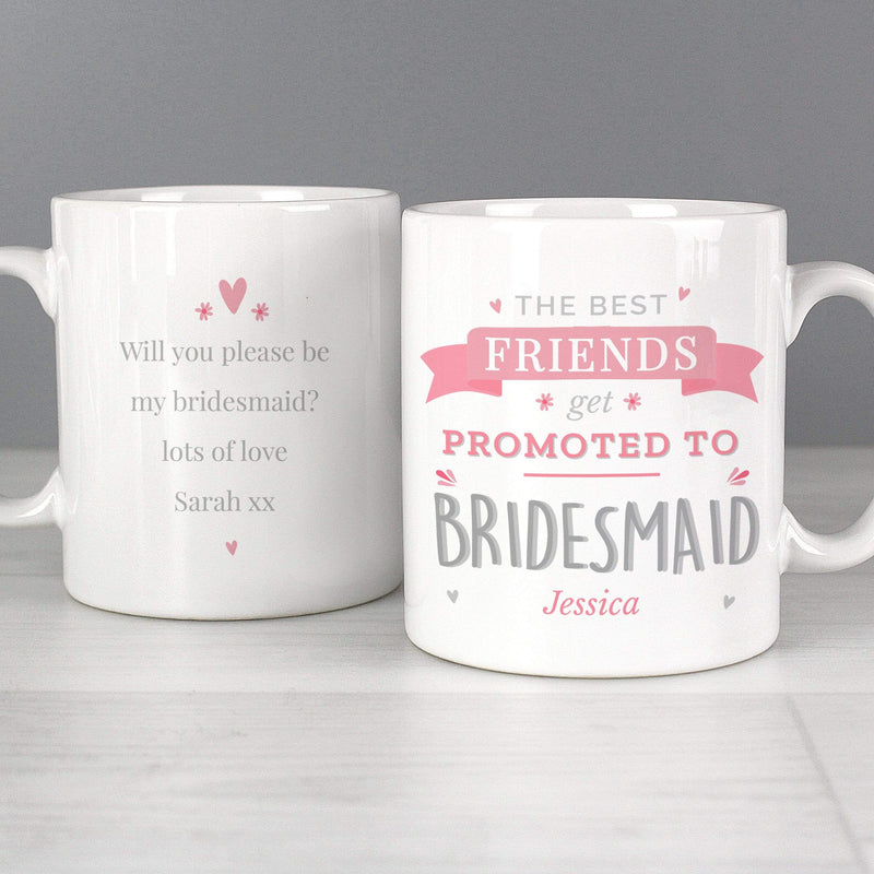 Personalised Memento Mugs Personalised Pink Promoted To Mug