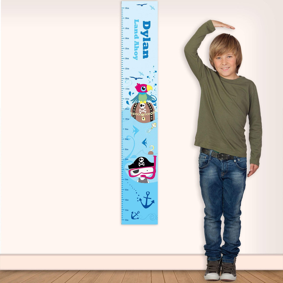 Personalised Memento Keepsakes Personalised Pirate Height Chart