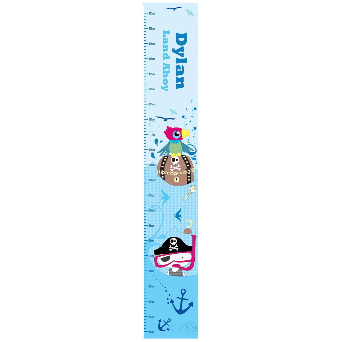 Personalised Memento Keepsakes Personalised Pirate Height Chart