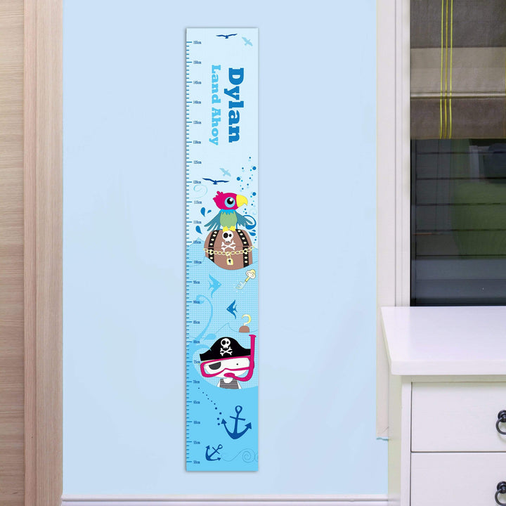 Personalised Memento Keepsakes Personalised Pirate Height Chart