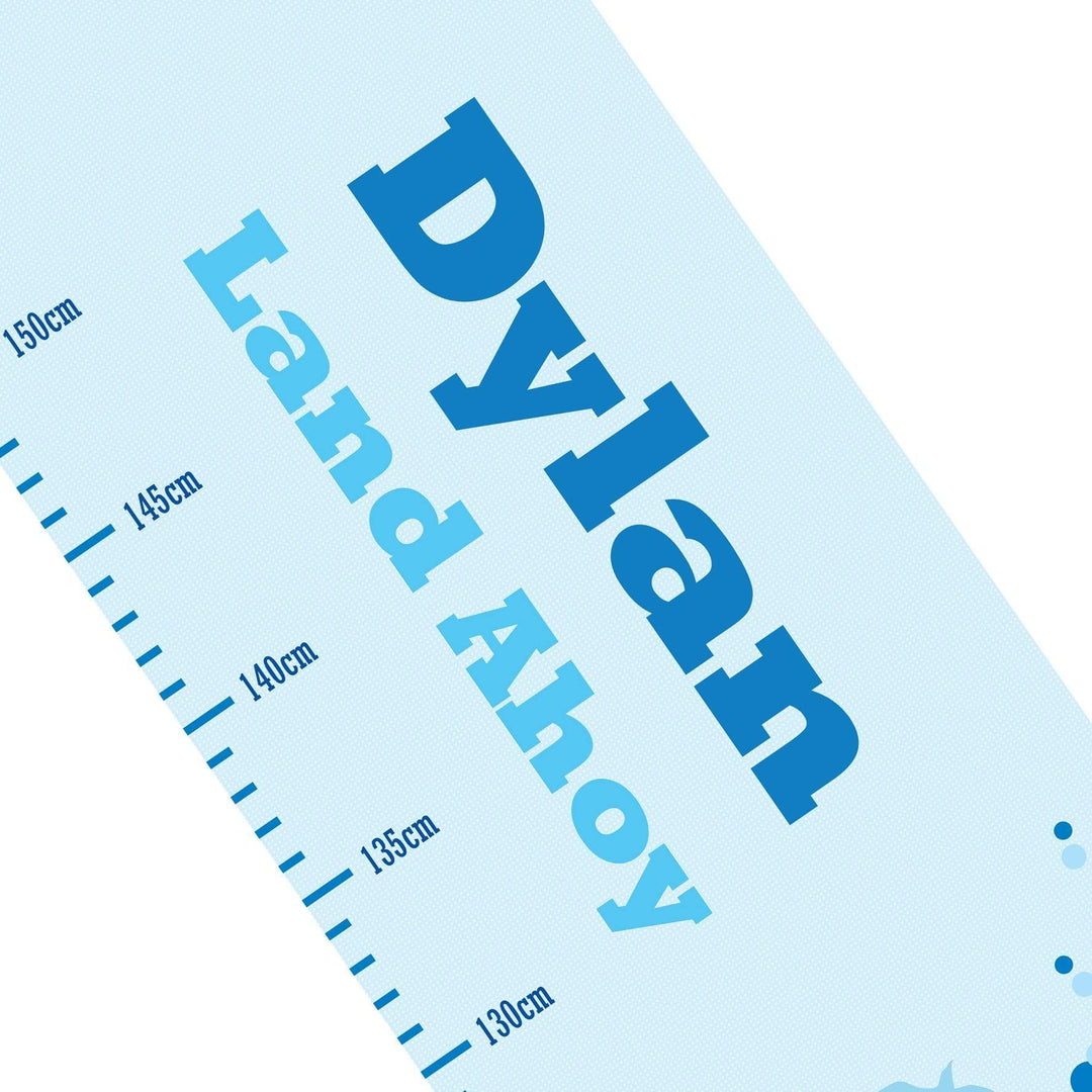 Personalised Memento Keepsakes Personalised Pirate Height Chart