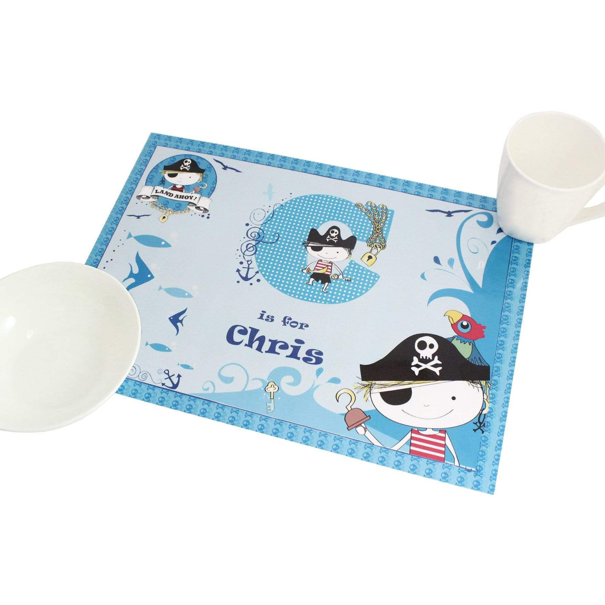 Personalised Memento Mealtime Essentials Personalised Pirate Placemat