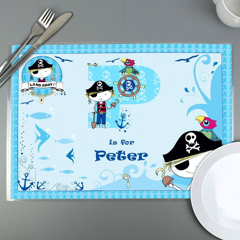 Personalised Memento Mealtime Essentials Personalised Pirate Placemat