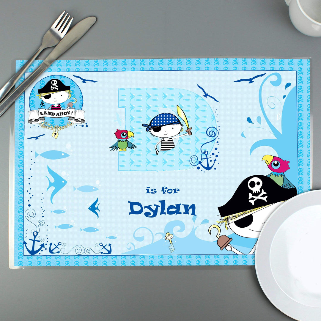 Personalised Memento Mealtime Essentials Personalised Pirate Placemat