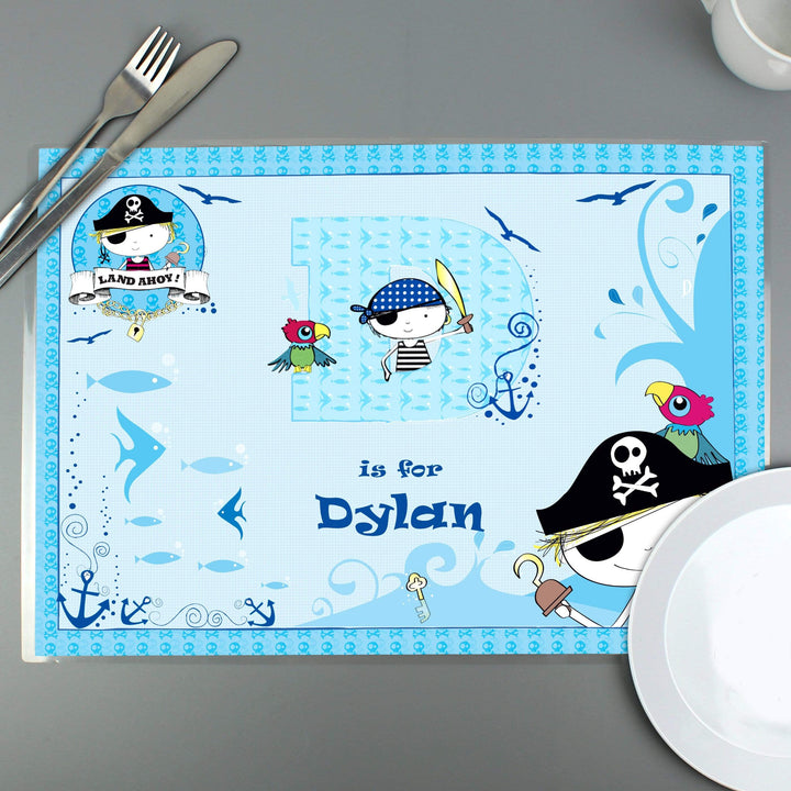 Personalised Memento Mealtime Essentials Personalised Pirate Placemat