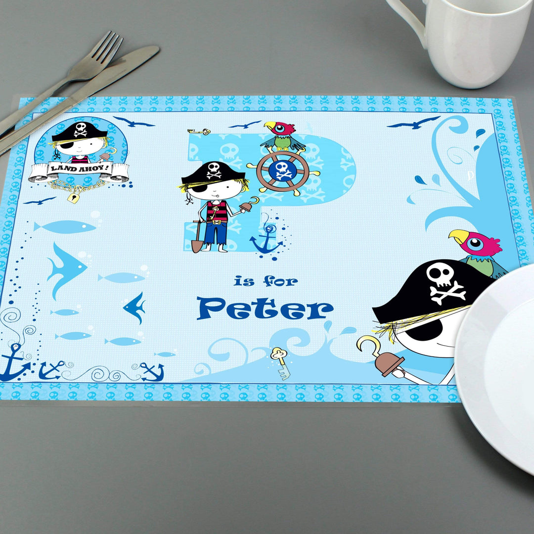 Personalised Memento Mealtime Essentials Personalised Pirate Placemat