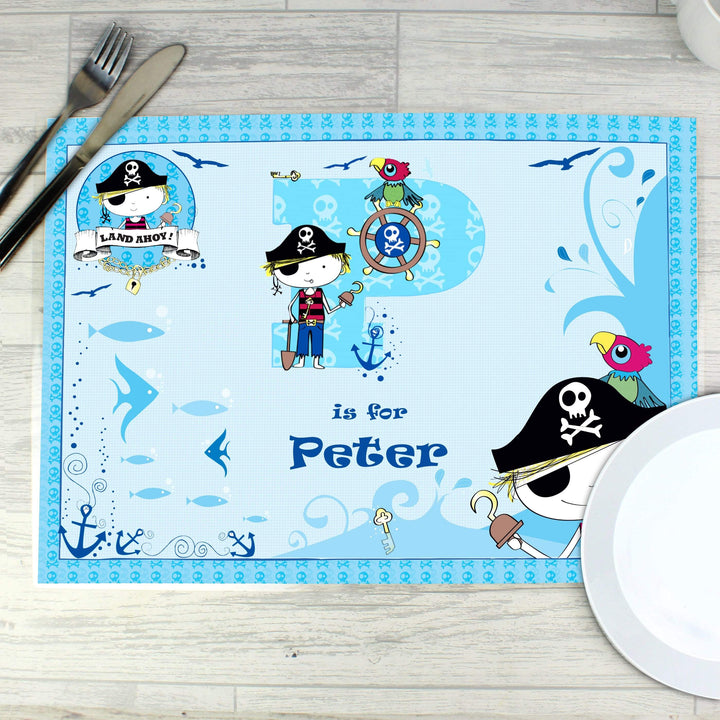 Personalised Memento Mealtime Essentials Personalised Pirate Placemat