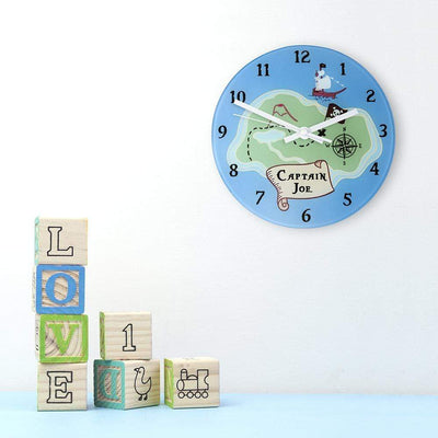 Treat Clocks & Watches Personalised Pirate Wall Clock