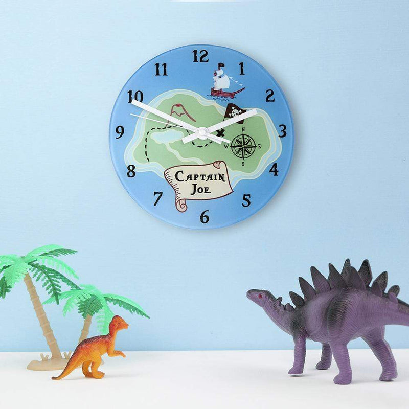 Treat Clocks & Watches Personalised Pirate Wall Clock
