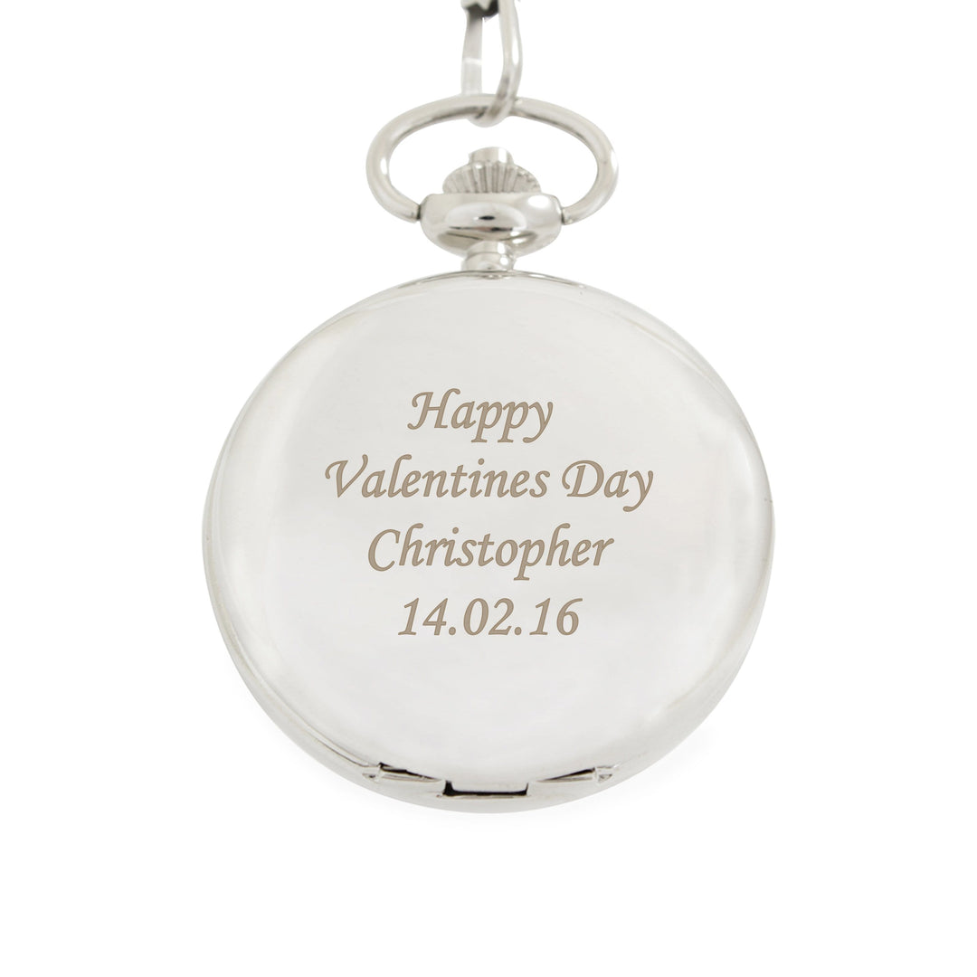 Personalised Memento Clocks &amp; Watches Personalised Pocket Fob Watch