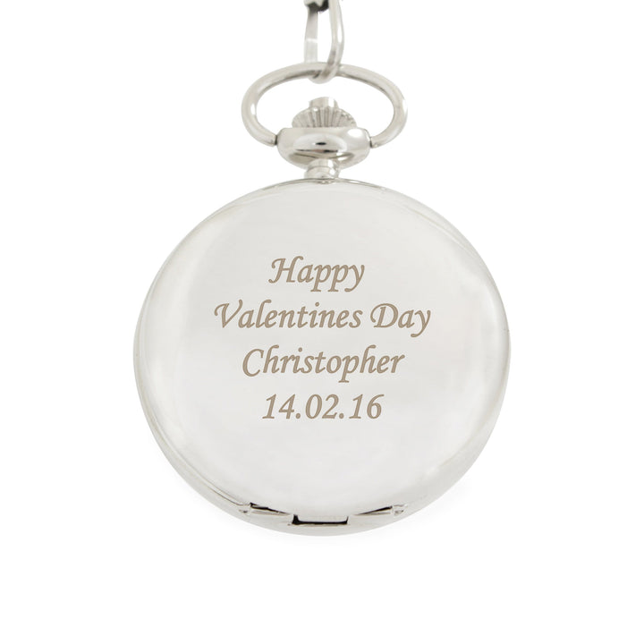 Personalised Memento Clocks &amp; Watches Personalised Pocket Fob Watch