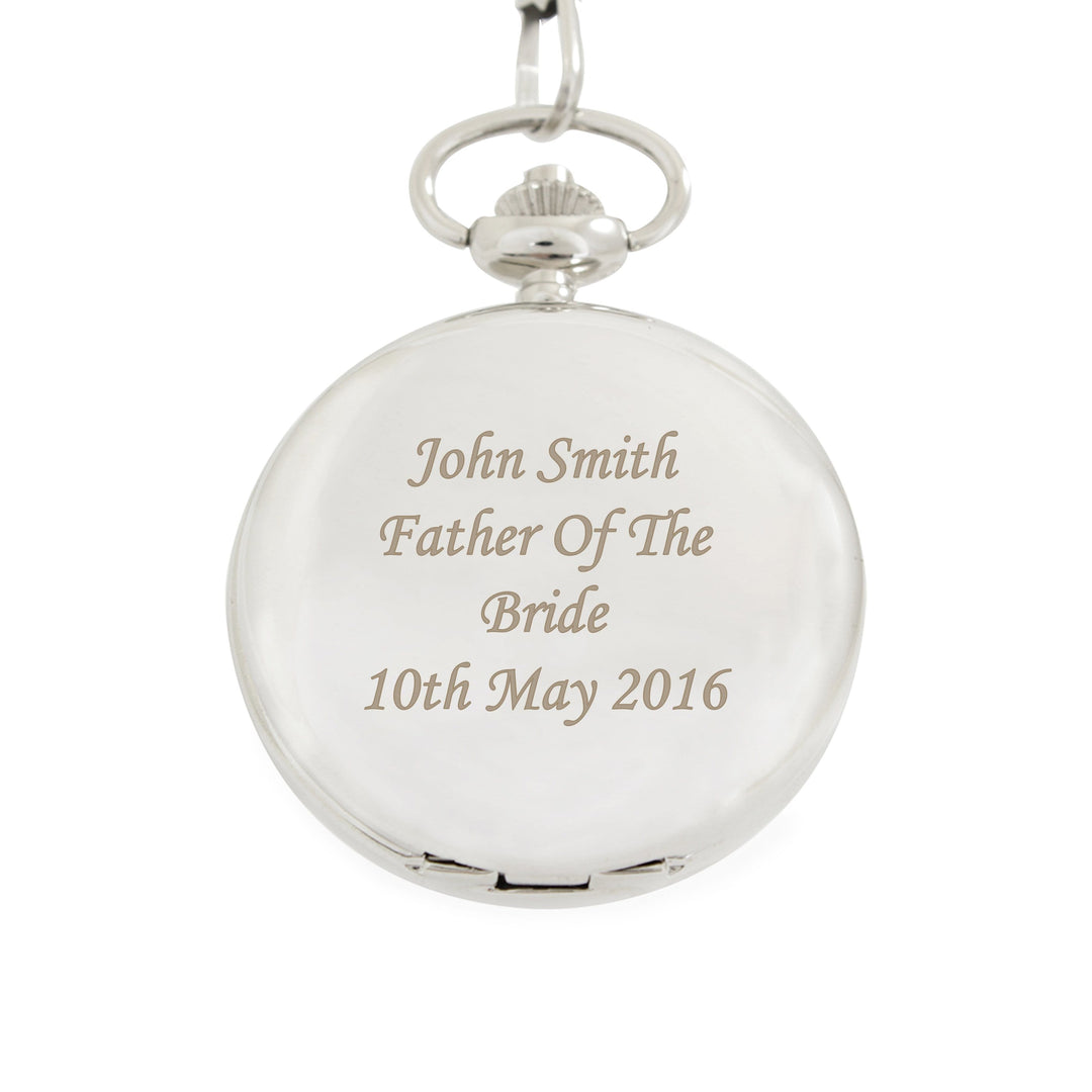 Personalised Memento Clocks &amp; Watches Personalised Pocket Fob Watch