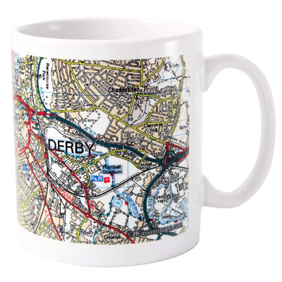 Personalised Memento Mugs Personalised Present Day Edition Map Mug