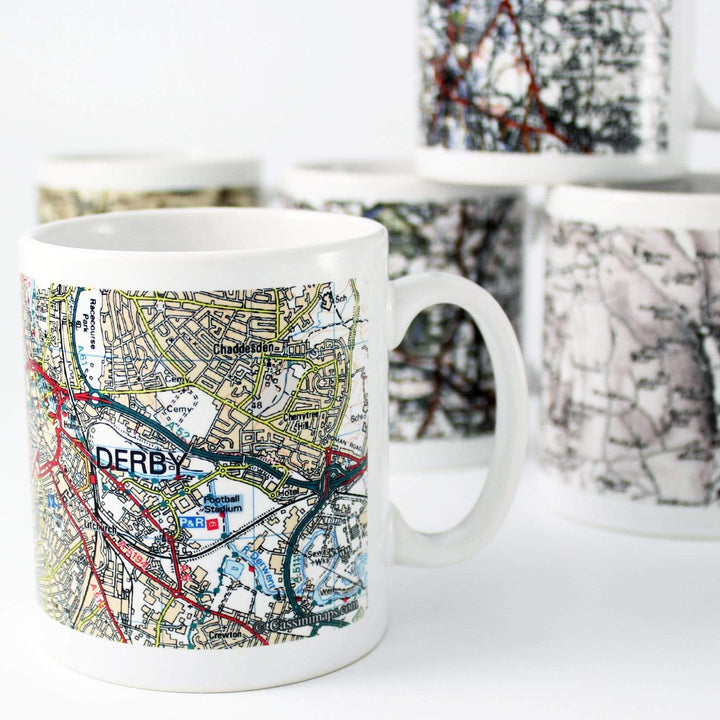 Personalised Memento Mugs Personalised Present Day Edition Map Mug