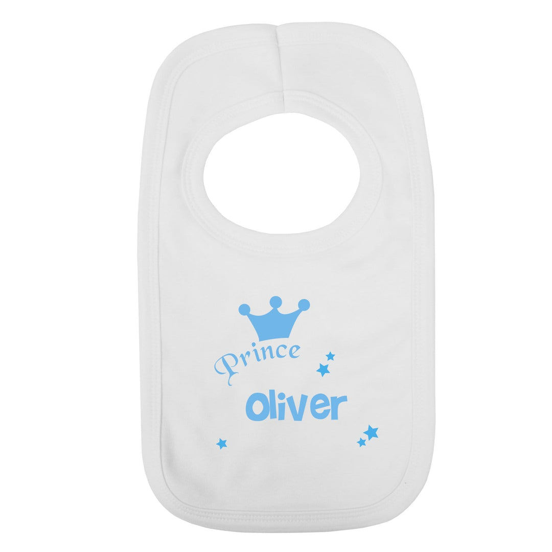 Personalised Memento Mealtime Essentials Personalised Prince Bib