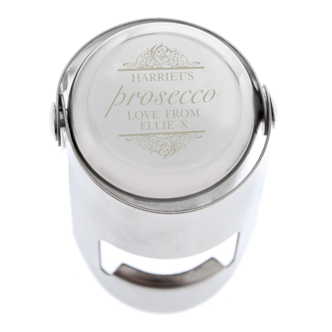 Personalised Memento Glasses &amp; Barware Personalised Prosecco Bottle Stopper