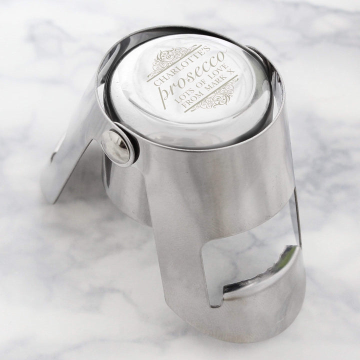 Personalised Memento Glasses &amp; Barware Personalised Prosecco Bottle Stopper